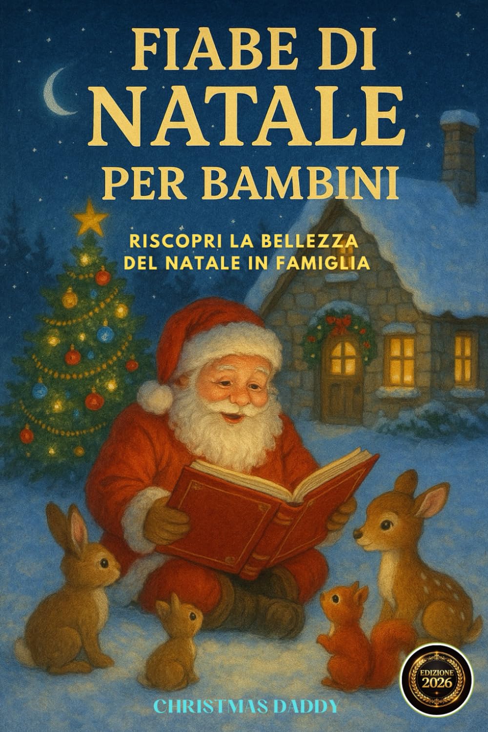 Fiabe di Natale per Bambini: 60 Dolci Storie di Natale per Bambini: Fiabe Illustrate della Buonanotte con Babbo Natale, Elfi Gioiosi, Fate Incantate e ... Insegnamenti per il Cuore (Età 4-9 Anni)