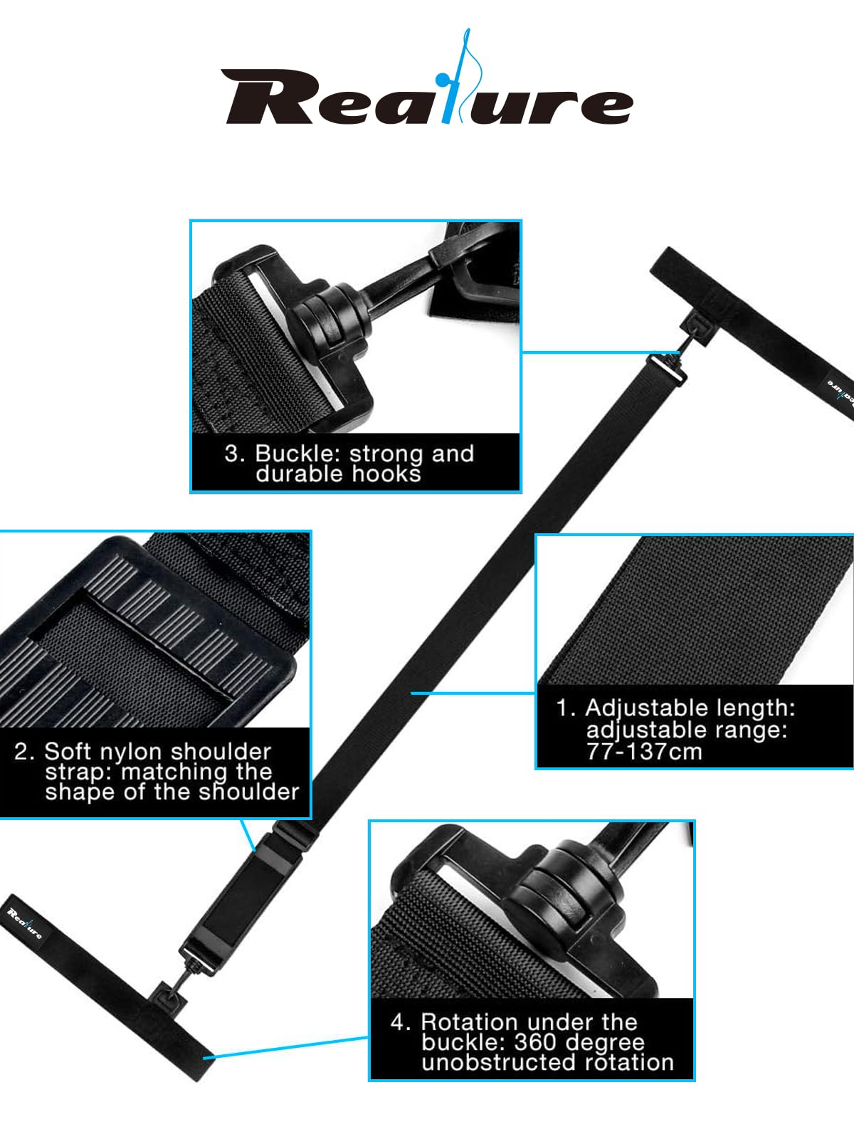 Sangle De Maintien Pour Canne à Pêche – Lot De 2 – Fixation Rétractable Pour Bateau
