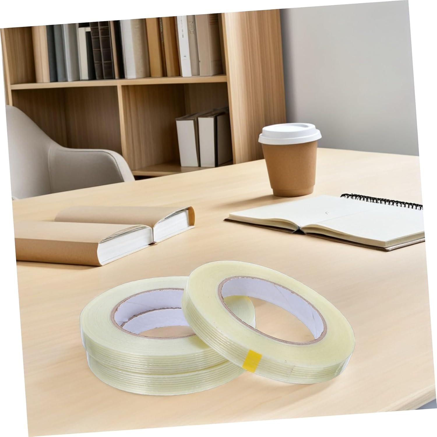 3pcs Fiberglass Reinforced Filament Tape Tear-resistant 1.5cm X 50m