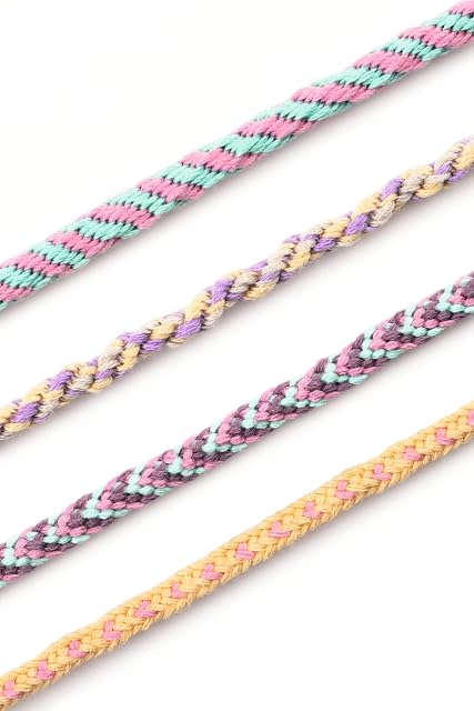 Foto 3 de 4 de folia 32039 - Pulseras Kumihimo PASTELL RAINBOW, set de manualidades para pulseras, 16 piezas con hilo…