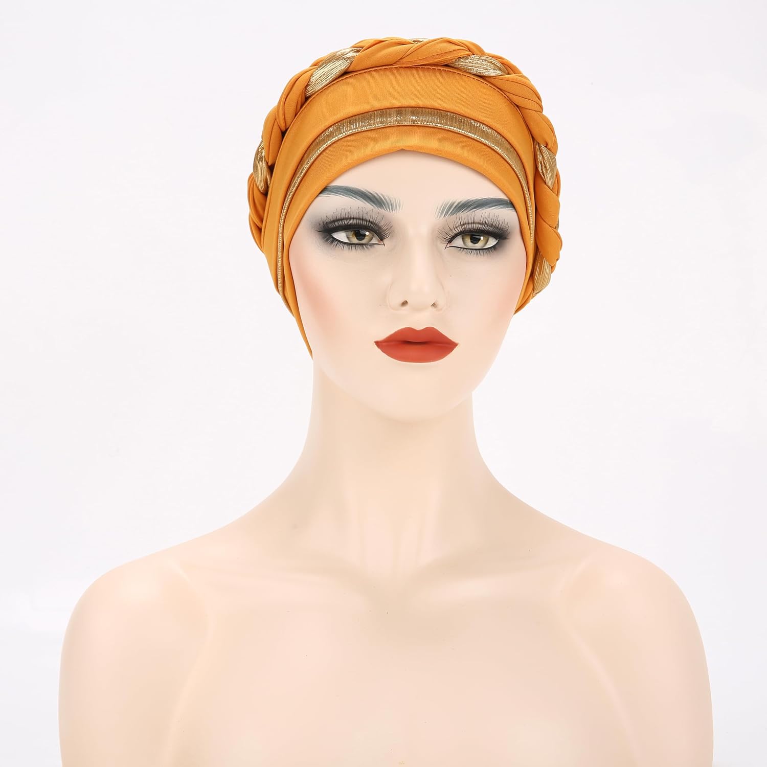 Twisted Silky Braid Turban Hat, Soft Chemo Cancer Skull Beanie for Women image 4