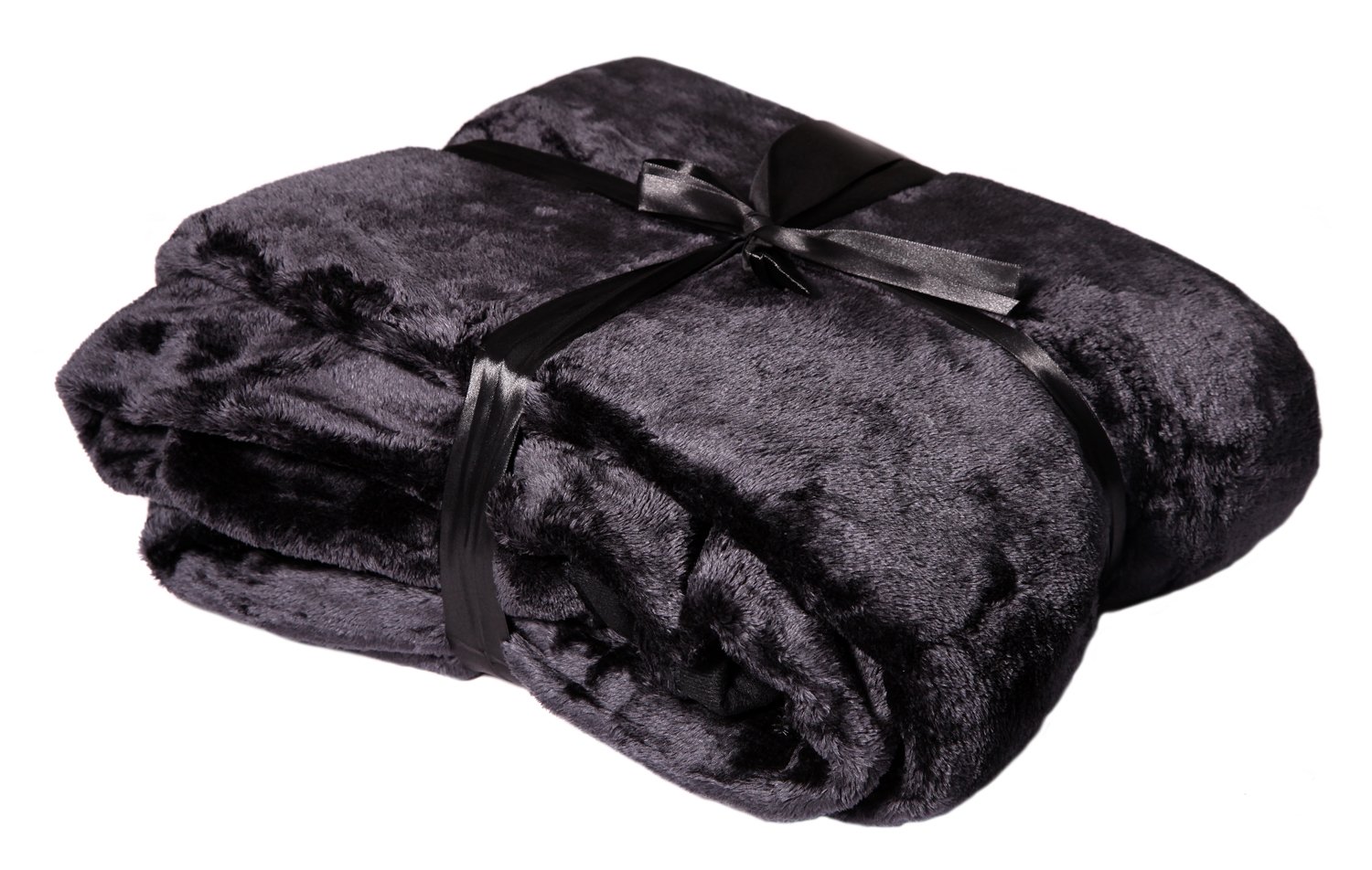 VIVA Cashmere Feeling Microfibre Throw, 150 x 200 cm, black
