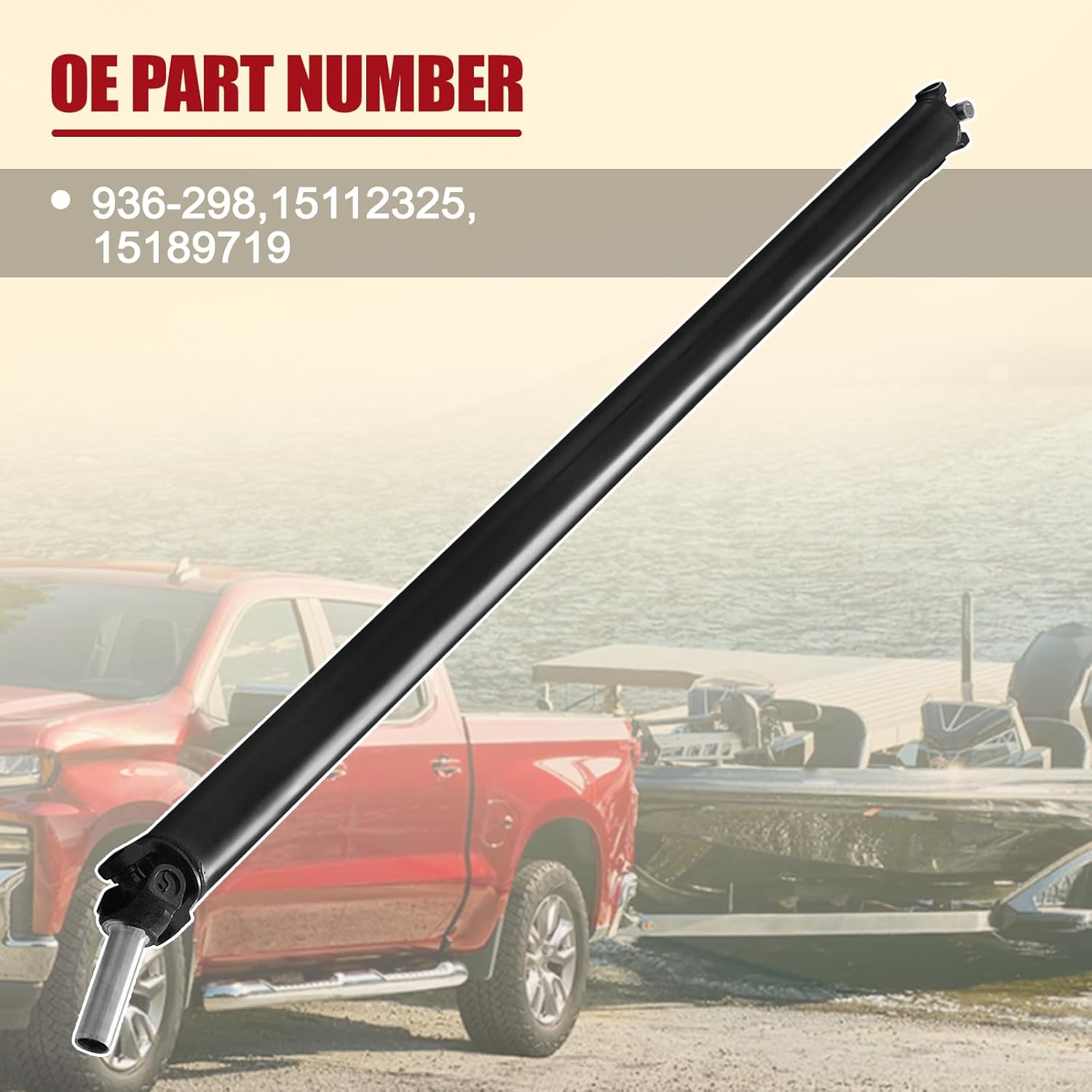 936-298 15112325 Rear Drive Shaft RWD Propshaft Driveshaft Assembly Compatible with Chevy Silverado 1500 / For GMC Sierra 1500 Crew Cab Pickup 2004 2005 2006 / For 1500 Classic 2007 936298 15189719