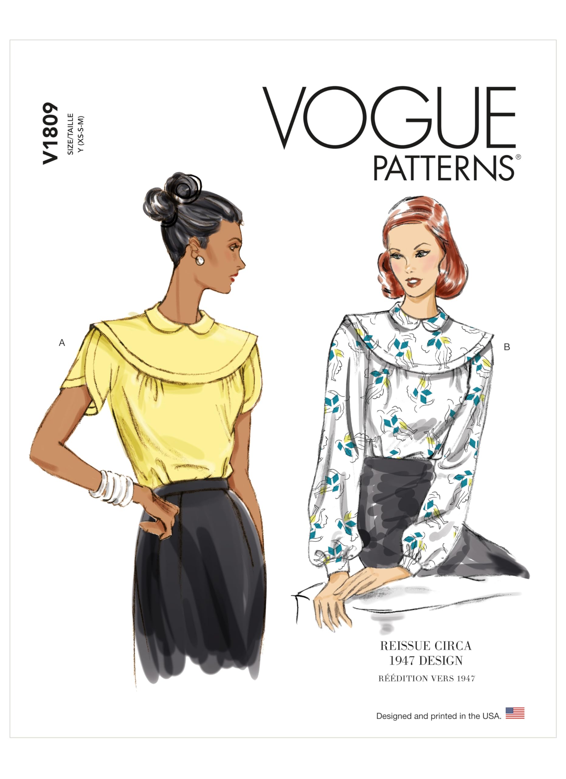Vogue Patterns V1809ZZ Misses TOP/Vest ZZ (L-XL-XXL)