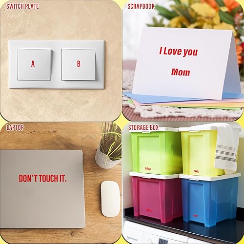 Vista 315 de Calcomanías de letras, 300 piezas, 30 hojas, vinilo autoadhesivo, impermeable, números de buzón, alfabeto para buzón, ventana, puerta, letrero, Negro