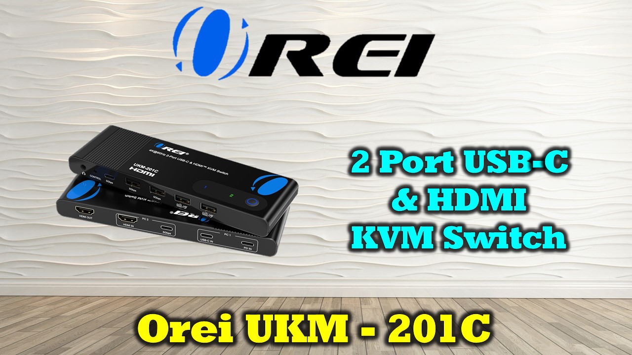 Amazon.com: OREI 2x1 4K HDMI & USB-C KVM Switch, 4X Port USB-A, 1x