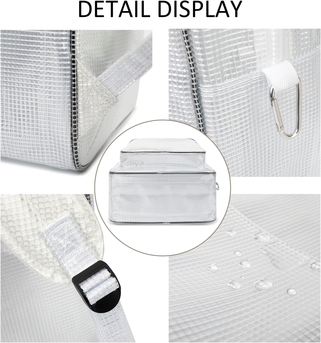 Anti-static Clear PVC Backpack,17 Inch Cleanroom Engineer Tool Bag Full Cover PVC for Put Computer Tool Working in Clean Room, semiconductor industry