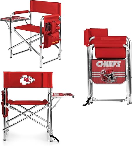 PICNIC TIME Mesa auxiliar deportiva de la NFL, playa, silla de campamento para adultos