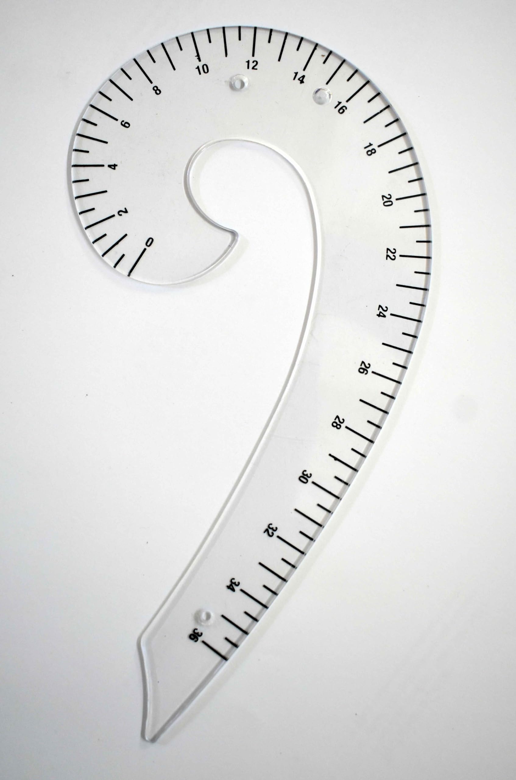 Prabhas Designs White French Curve and arm Hole Curve Combo || Used for arm Hole Pattern Drafting, Sleeve Cutting Pattern Template || Useful for Tailoring, Fashion Designing 2