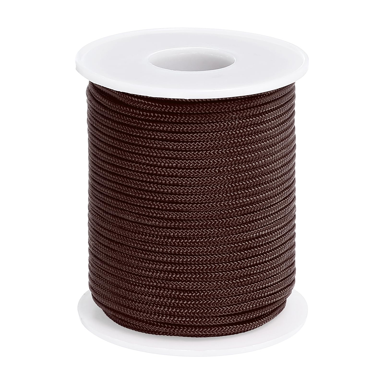 PATIKIL Nylon Cord 0.08 Inch (2mm) x 31 Yards, Bracelet String Braided Nylon Thread Chinese Knotting Cord for Jewelry Making Beading Necklaces Blind Wind Chimes, Dark Coffee