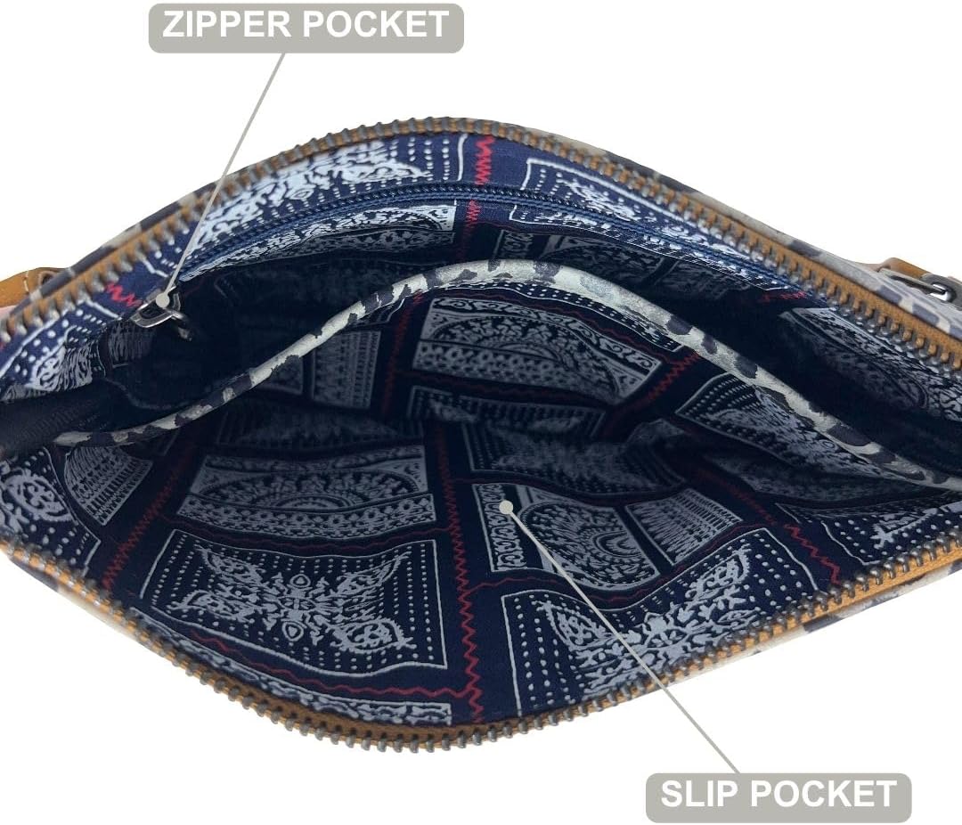 Myra Bag Western Makeup Bag for Women - Travel Cosmetic Pouch Handbag - Leopard - Image 4