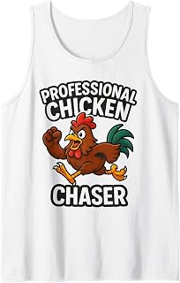 Professional Chicken Chaser Funny Farm Farmer Kids Running Tank Top