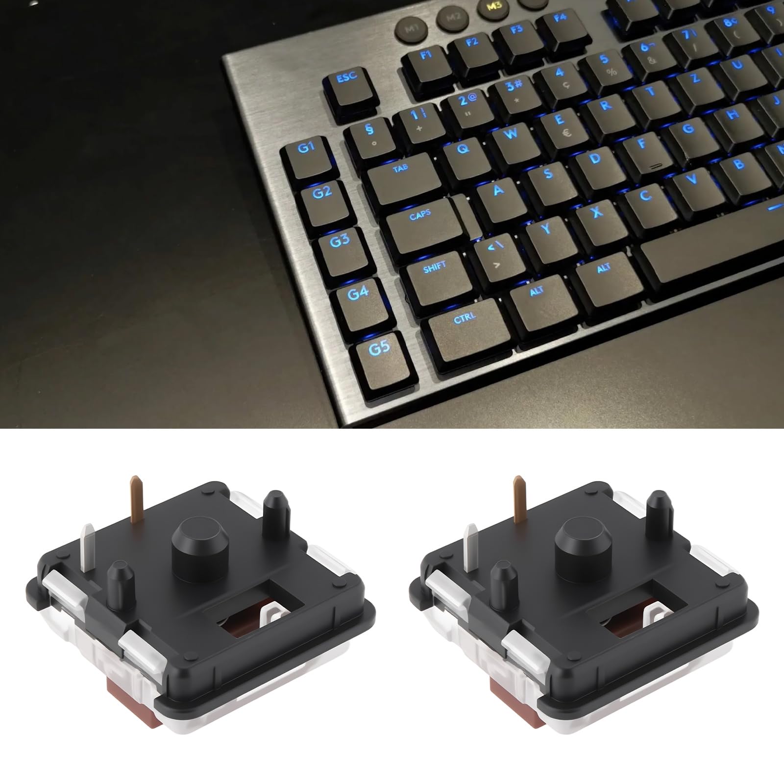 4 przełączniki klawiatury kompatybilne z Logitech G815 G915 G913 G813 brązowe