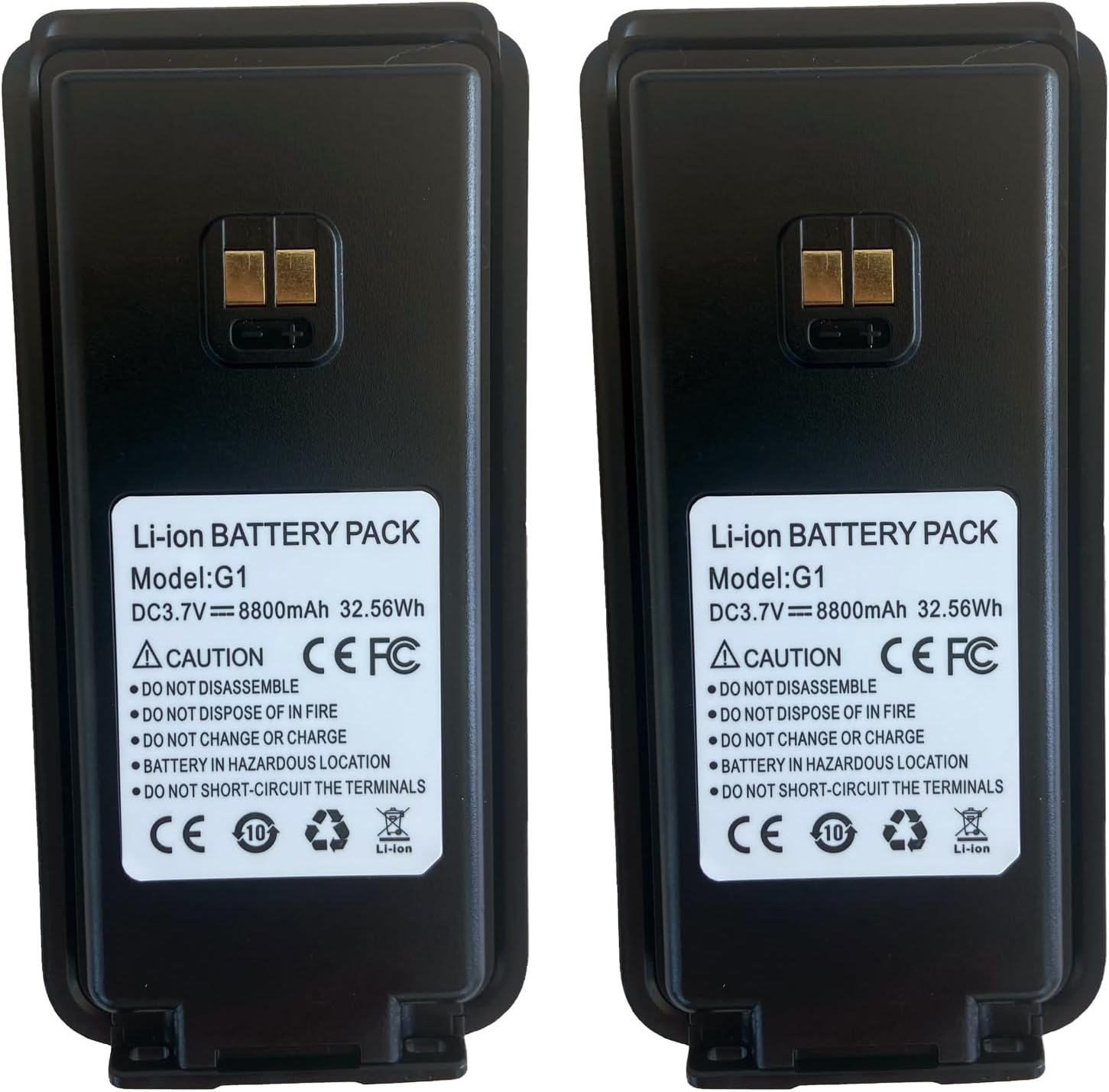global-ptt 2-Pack Spare Replacement Battery 5288Plus Radio (5288Plus)