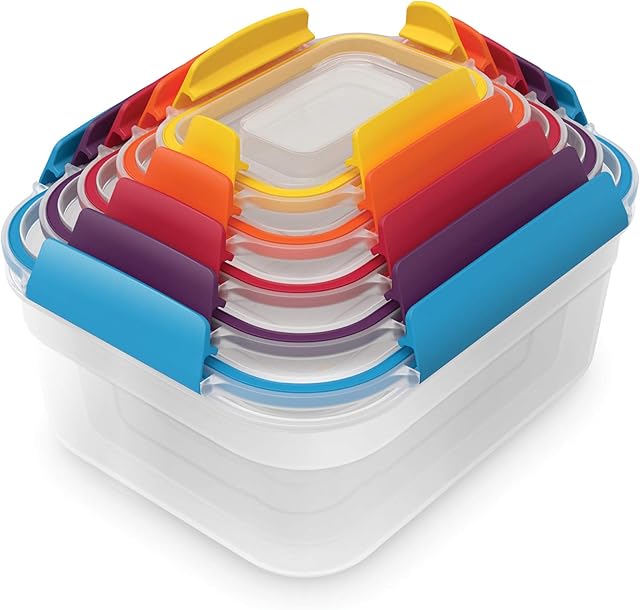 Joseph Joseph Nest Lock, Leak Proof, Space Saving Storage Container Set, 5-piece- multi-colour