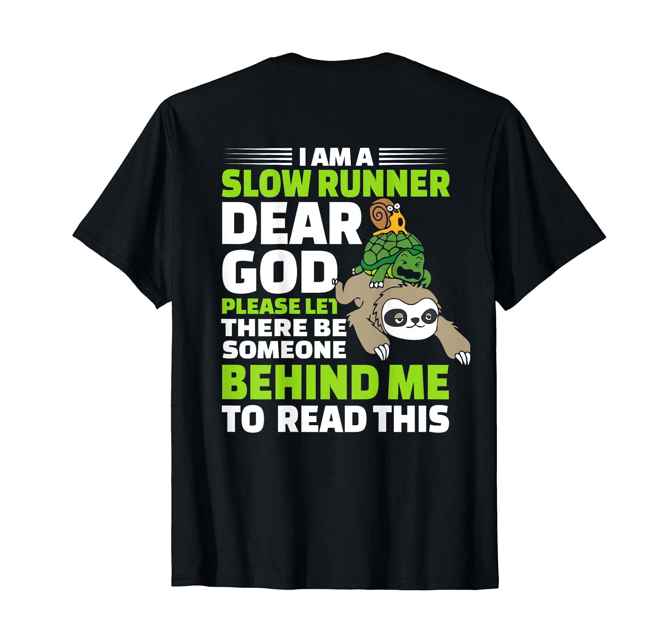 Beopjesk Women's Sloth Running Team T-Shirt - Funny "I Hate People" Graphic Tee (Black, X-Large) - View #5