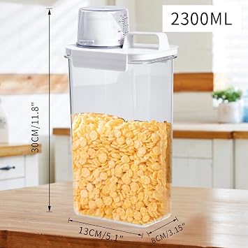 2pcs 2300ML washing powder storage, laundry detergent storage,laundry detergent dispenser container