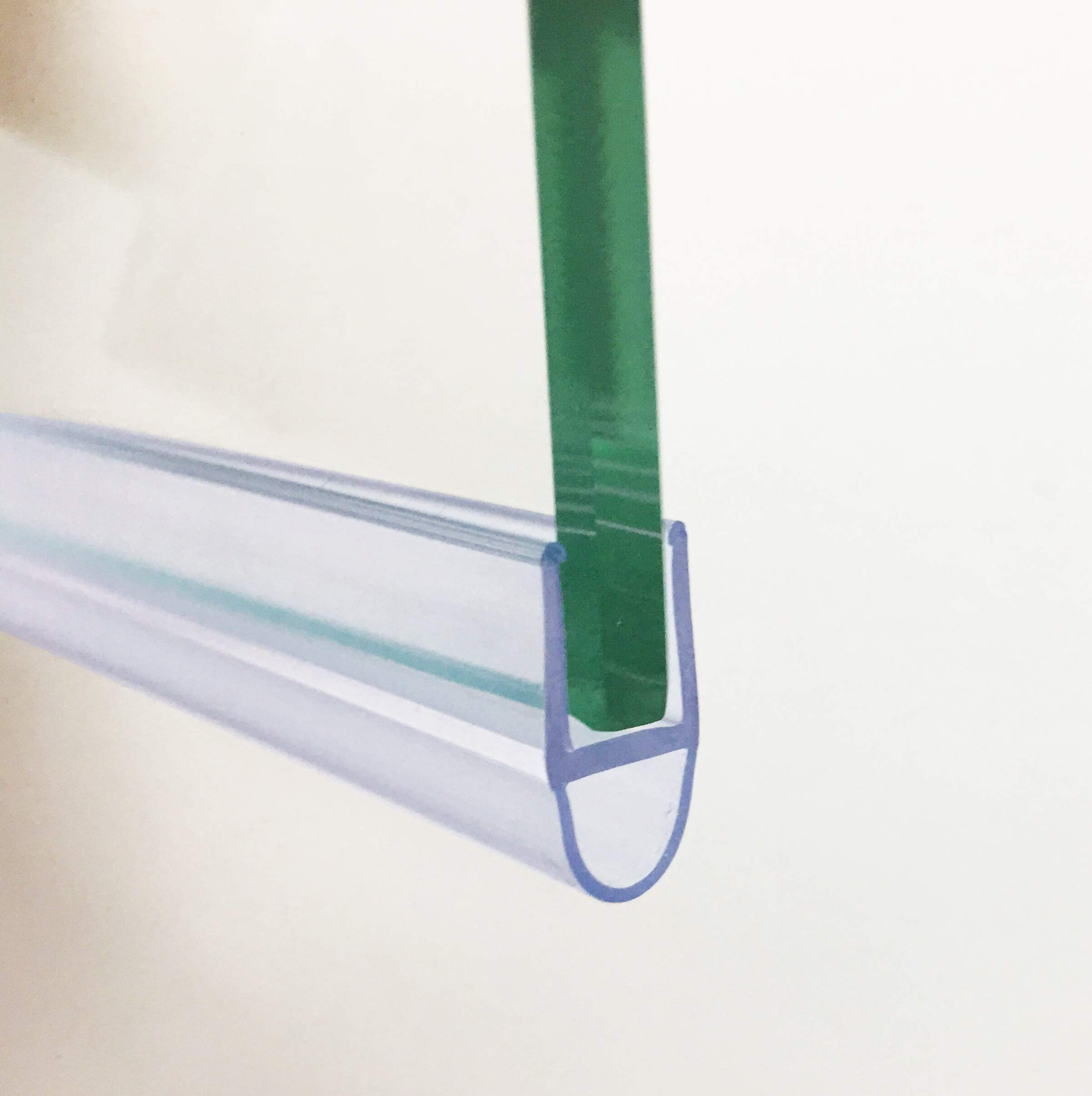 Hnnhome Clear Crystal Shower Screen Seal Strip For 6Mm Glass, Max 6Mm Gap