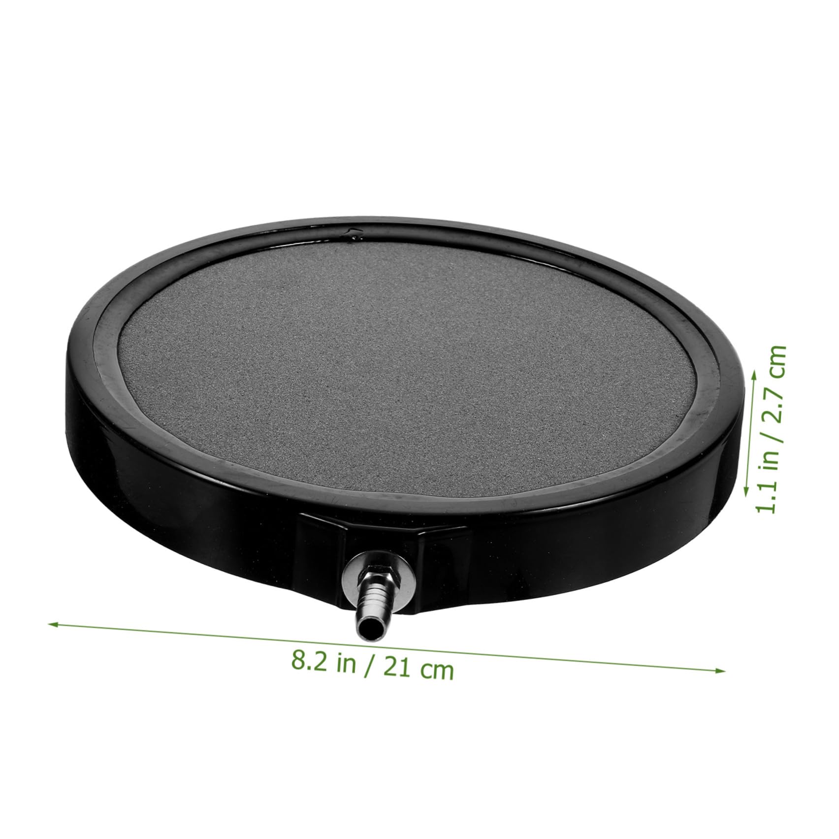 Alipis Pierre à Air Disque Diffuseur à Bulles pour Aquarium Noir en Sable et Gravier Haute Température, Oxygénation, Compatible Pompe à Air Couleur Aléatoire