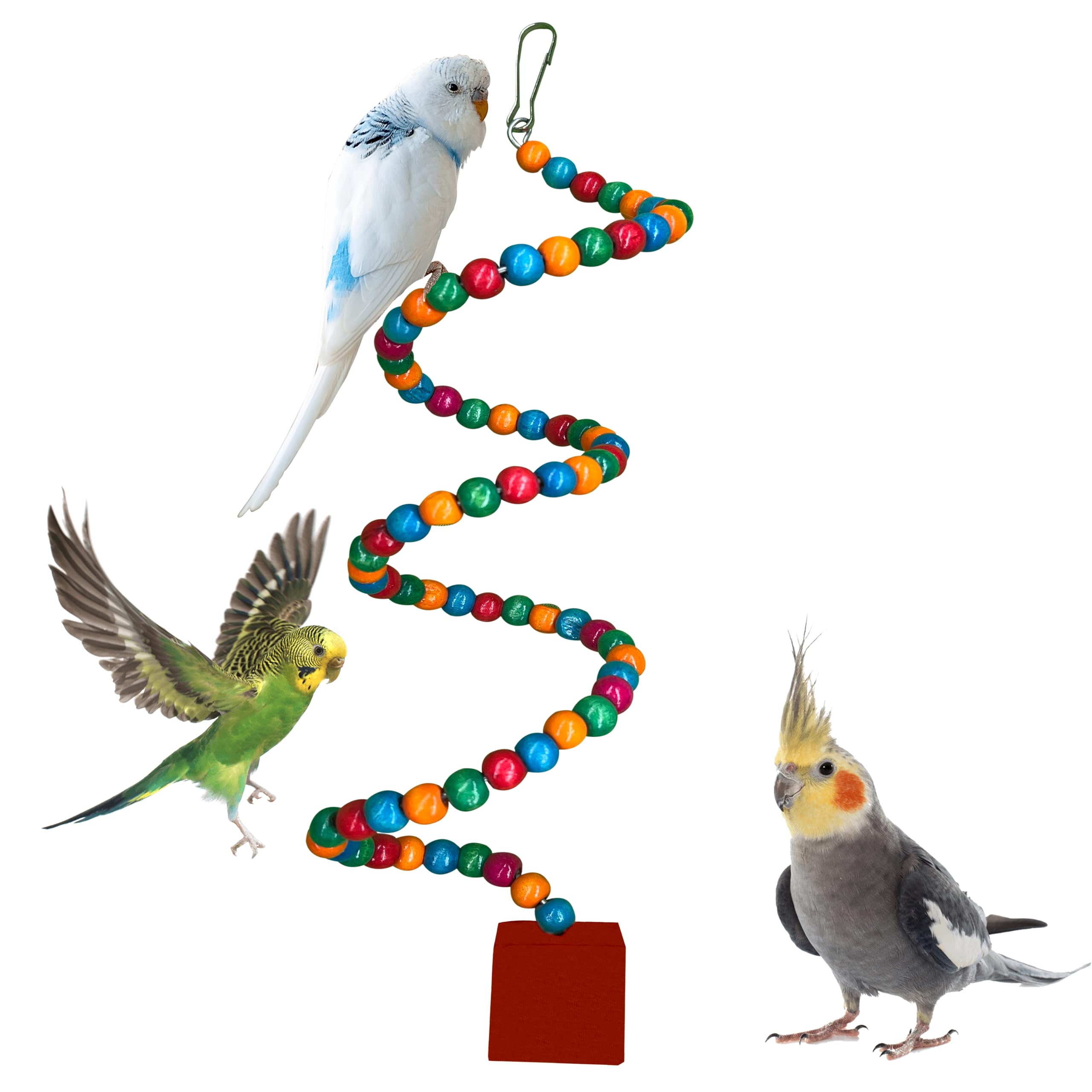 See full amazon price history chart for Congo® 43X7cm Playful Natural Wood Beads Spiral Ladder for Budgies, Parakeet, Lovebirds, Cockatiel, Conure and Using Bird Cage Toy Congo® 43X7cm Playful Natural Wood Beads Spiral Ladder for Budgies, Parakeet, Lovebirds, Cockatiel, Conure and Using Bird Cage Toy (B0CR17LC65) Amazon Price History, Amazon Price Tracker