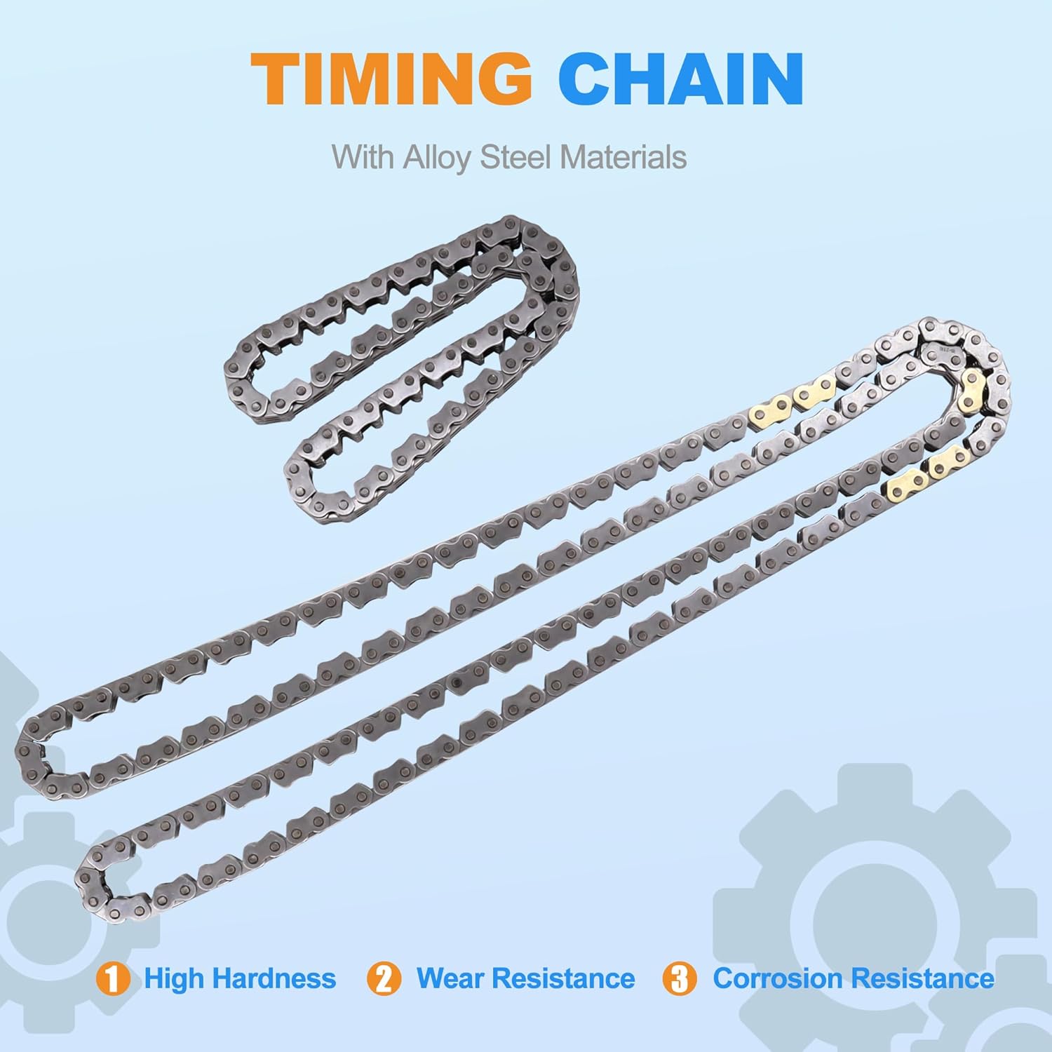 HiSport 2.4L Engine Timing Chain Kit - Compatible with Honda Accord Civic Crosstour CR-V 2008-2015, 14310R5A305 Automotive Timing Chain Set Replacement Parts with VVT Gear & Camshaft Adjuster