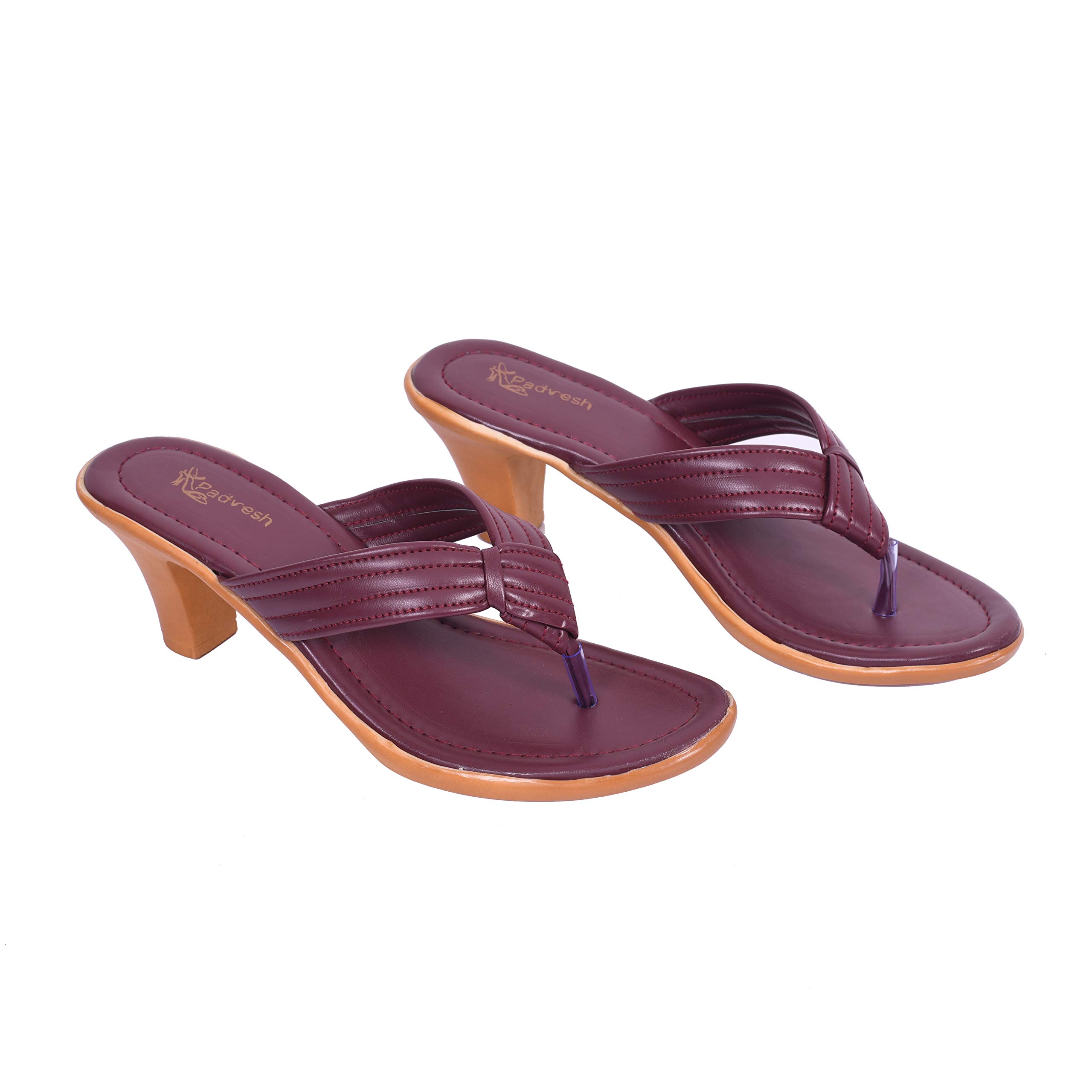 See full amazon price history chart for Padvesh Women?s Girls Fashion Synthetic Leather Comfortable Casual Formal Slip-On Cone Heel Sandals (Maroon, 5) Padvesh Women?s Girls Fashion Synthetic Leather Comfortable Casual Formal Slip-On Cone Heel Sandals (Maroon, 5) (B08L128HXX) Amazon Price History, Amazon Price Tracker