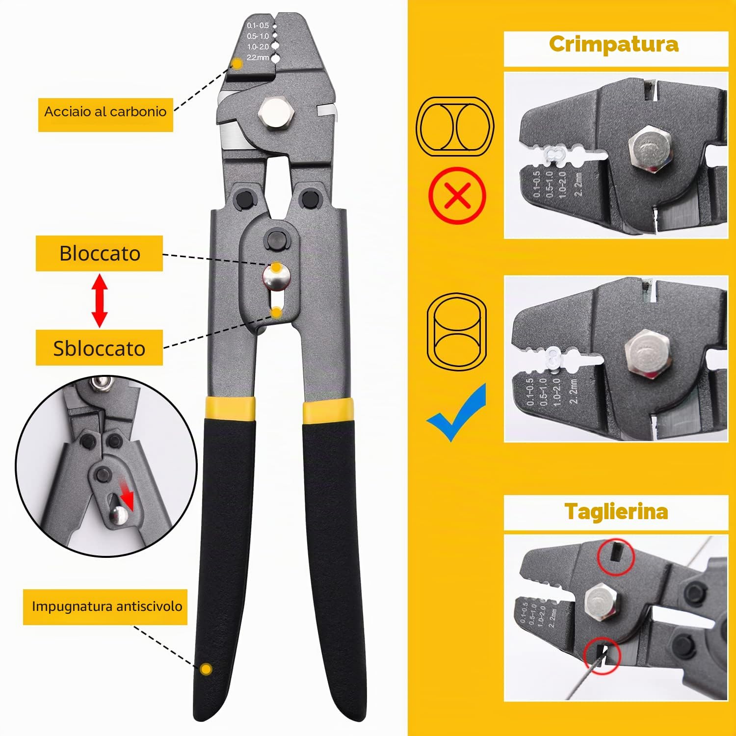 Kit di crimpatura per funi metalliche, 100 m/199,9 m, cavo in acciaio inossidabile con manicotti a crimpare in alluminio e ditali in acciaio inossidabile per ringhiere, terrazze, appendere quadri (100