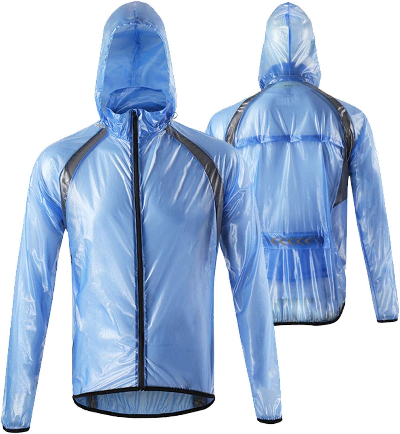 Mens Waterproof Cycling Jacket,Reflective Running Jacket,For All Season