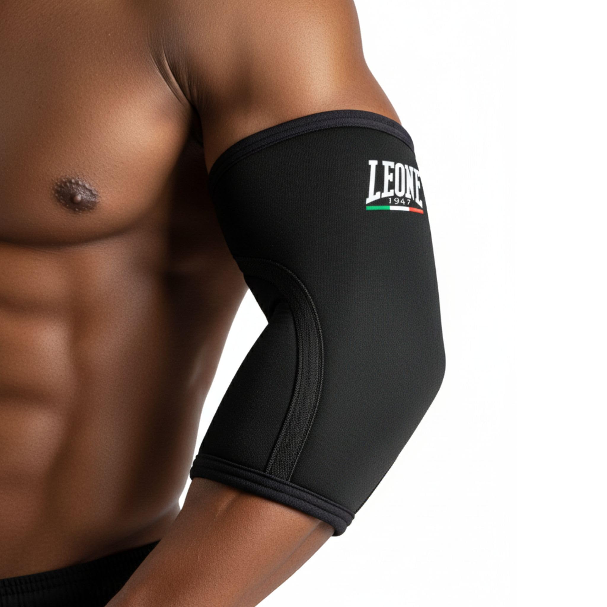 LEONE 1947 LIFTER Gomitiera Compression – Supporto Gomito Unisex Adulto Fascia Elastica per Allenamento e Sollevamento Pesi – AC802