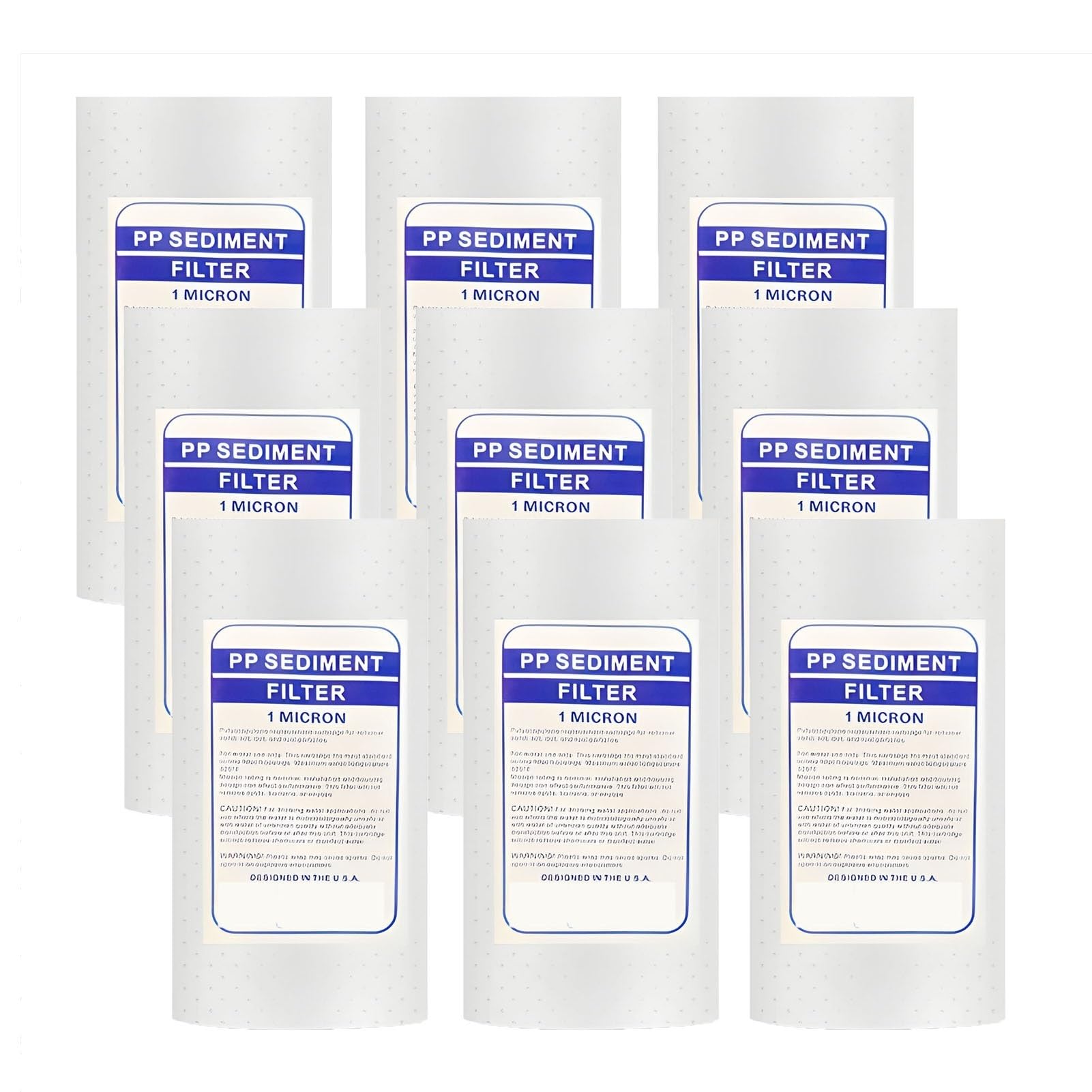 Cartouches pour sédiments 1 micron filtrant efficacement l'eau de puits