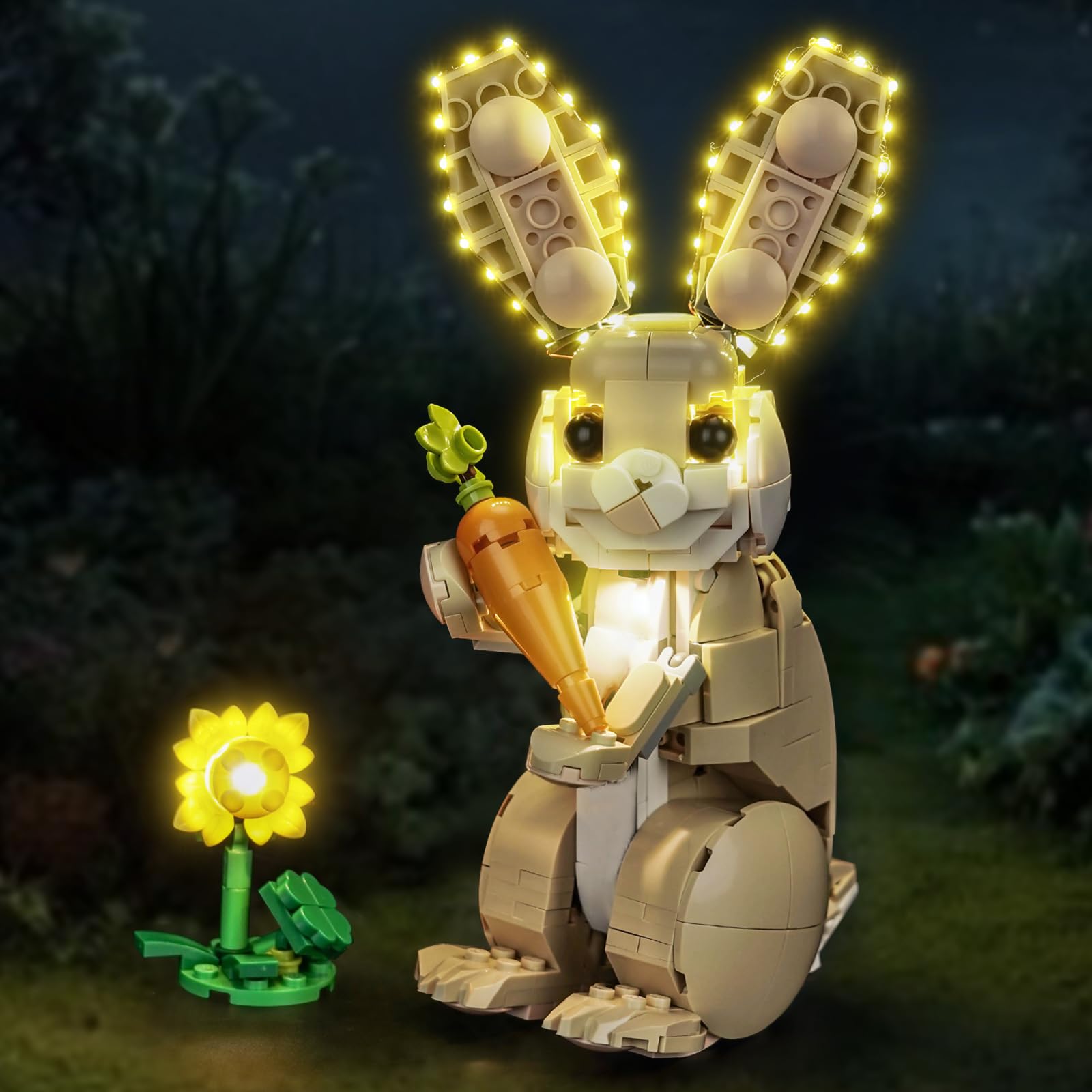 Brickshining LED Lighting Compatible with Lego Creator 3 in 1 Cute Bunny 31162, Light Kit Compatible with Lego 31162 Cute Bunny, NOT Included The