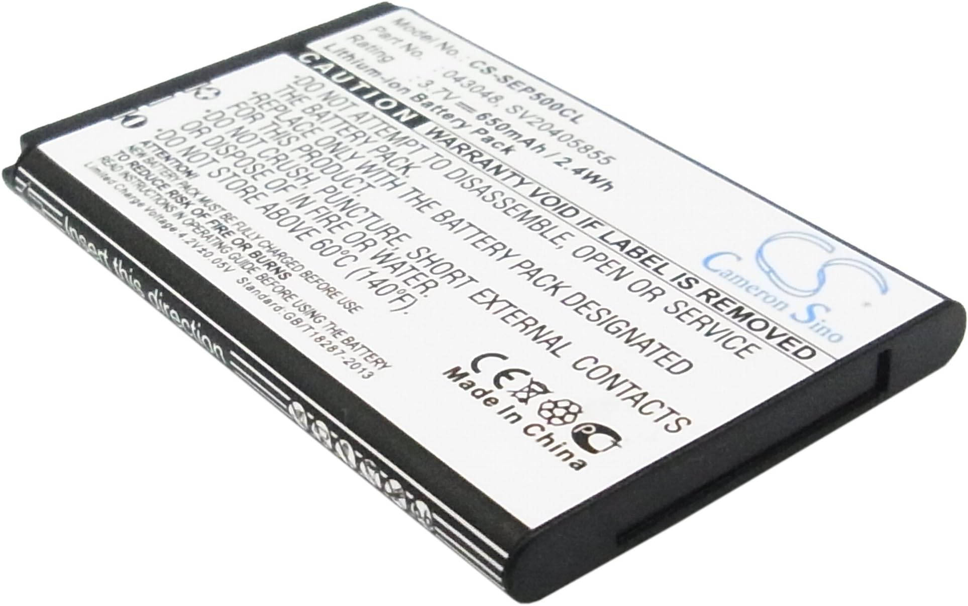 650mAh Replacement for Swissvoice Epure, Epure fulleco Duo, L7 Battery, P/N 043048, SV20405855