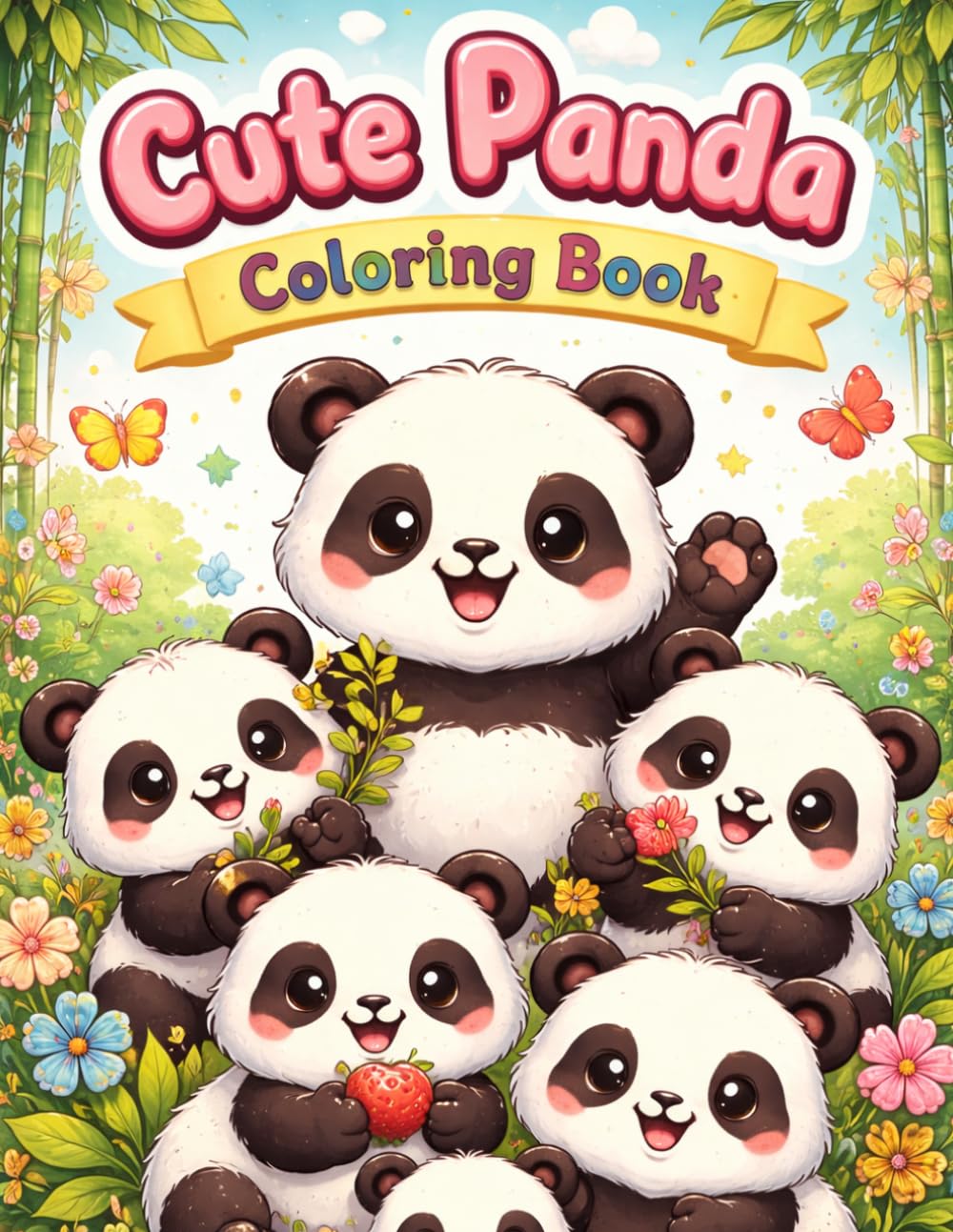 Cute Cozy Coloring Book: Simple and Relaxing Bold Designs for Stress Relief and Creative Fun