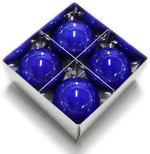 Miniatura 41 de YYCRAFT Adornos de bola de Navidad de 34 quilates de 1.2 pulgadas para árbol de Navidad, decoraciones de Navidad, ganchos inastillables incluidos