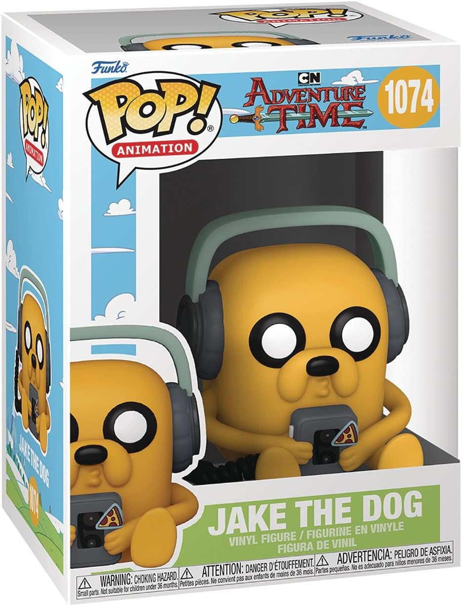 Funko Pop! Animation: Adventure Time - Jake with Player Vinyl Figure (Bundled with Compatible Box Protector Case), Multicolored, 3.75 inches