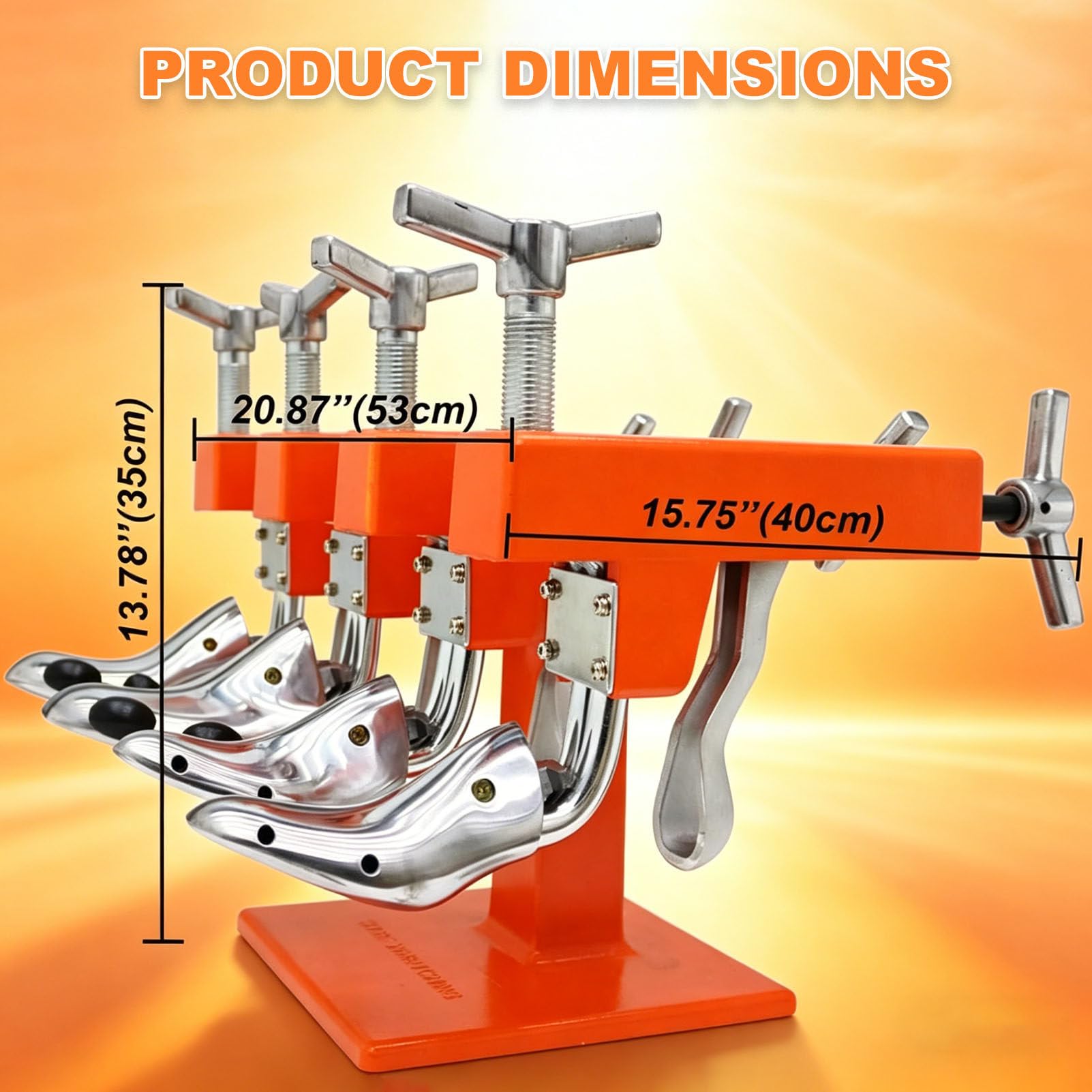 Estirador y ensanchador de Zapatos Manual portátil, Ancho y Largo Ajustables para Dar Forma al Calzado de Forma Profesional y Mejorar la Comodidad en talleres de reparación de Calzado 4Heads