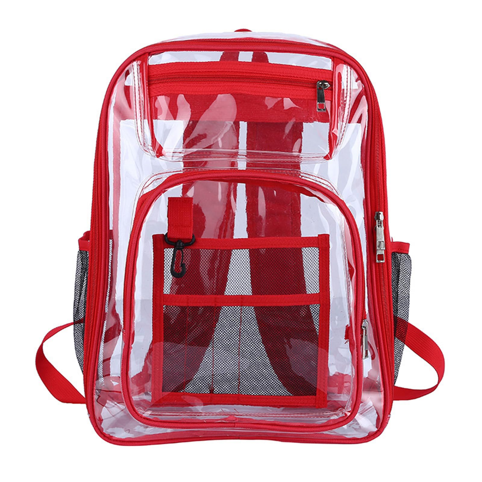MICFENY Clear School Bag See Through Laptop Backpack Large Capacity Travel Daypack Book Bags for Teenagers