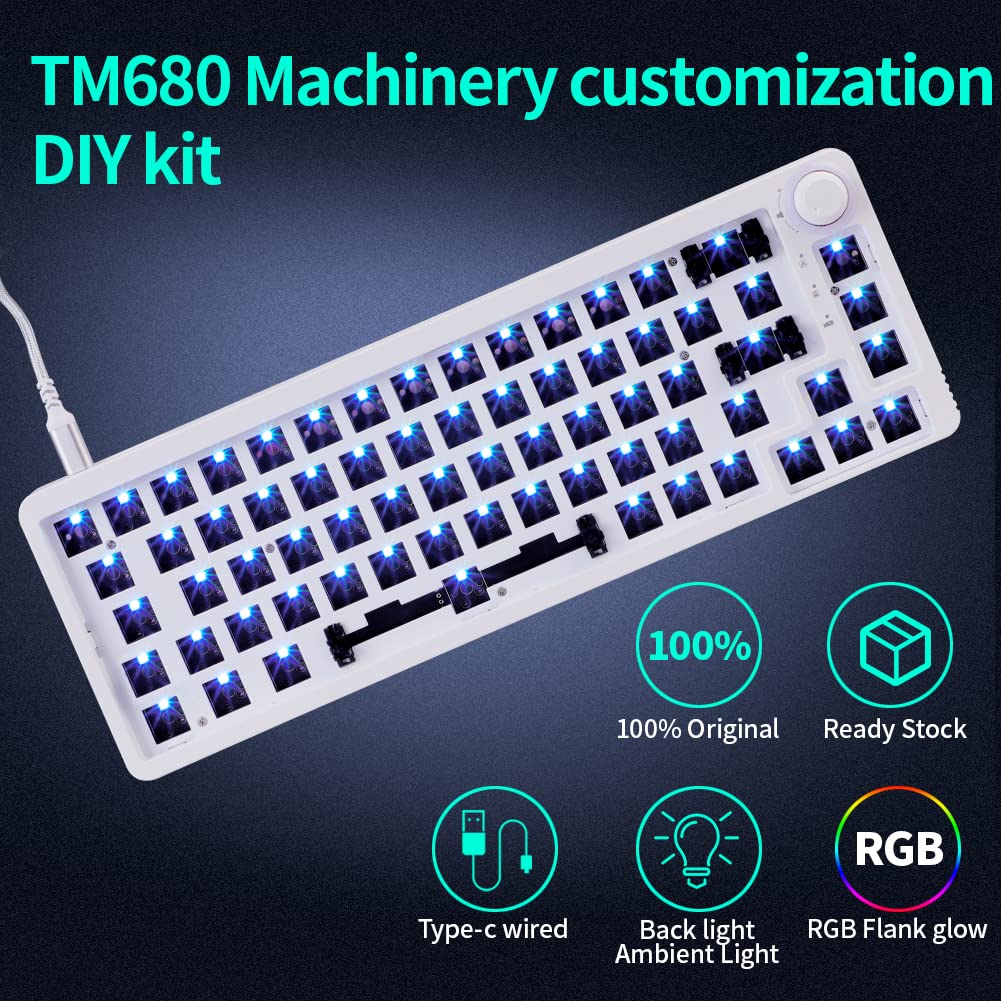 TM680 Rgb HotSwappable Programmable Junction Box Replaceable Switch