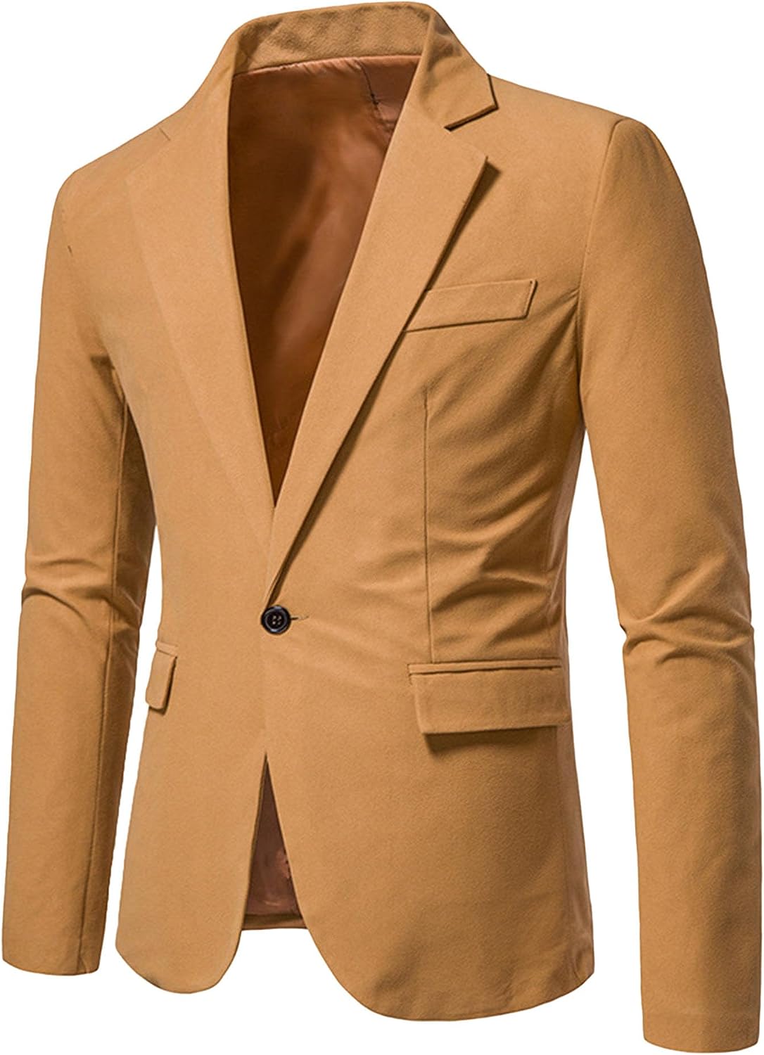 Mens Slim Fit Sport Coat Casual Blazer One Button Business Suit Jacket Stretch Travel Lightweight Suit Jacket