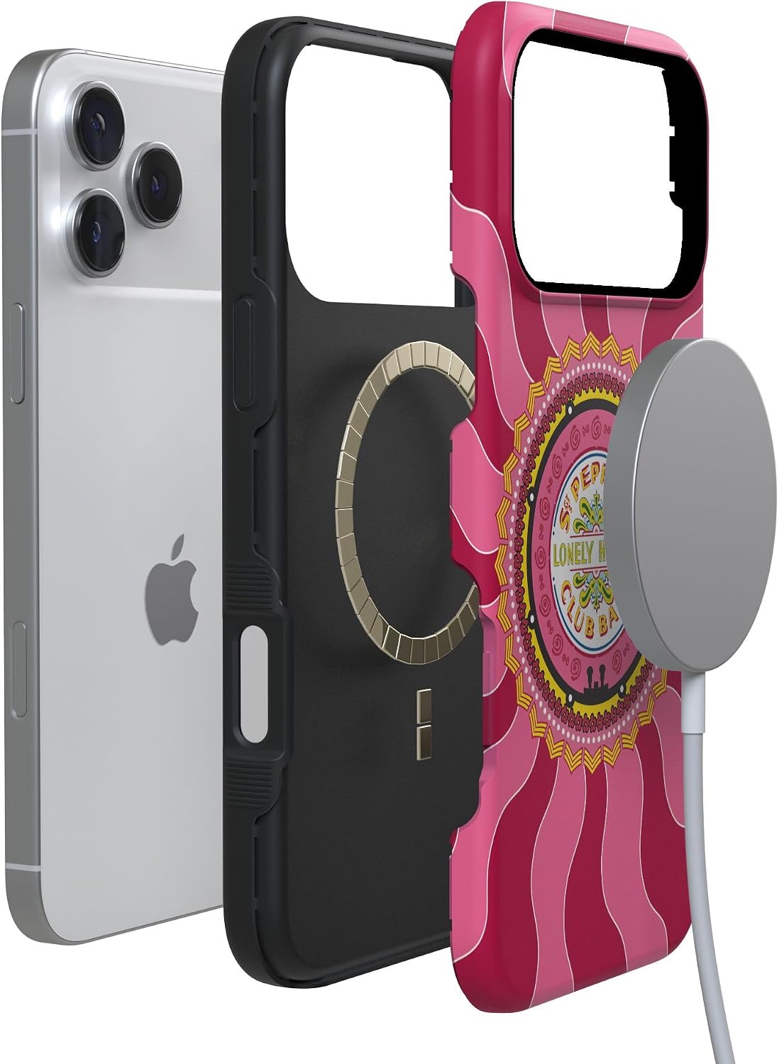 Casely iPhone 17 Pro Max Case | Lonely Hearts Club | The Beatles SGT. Pepper's | Bold Protective Design | Compatible with MagSafe