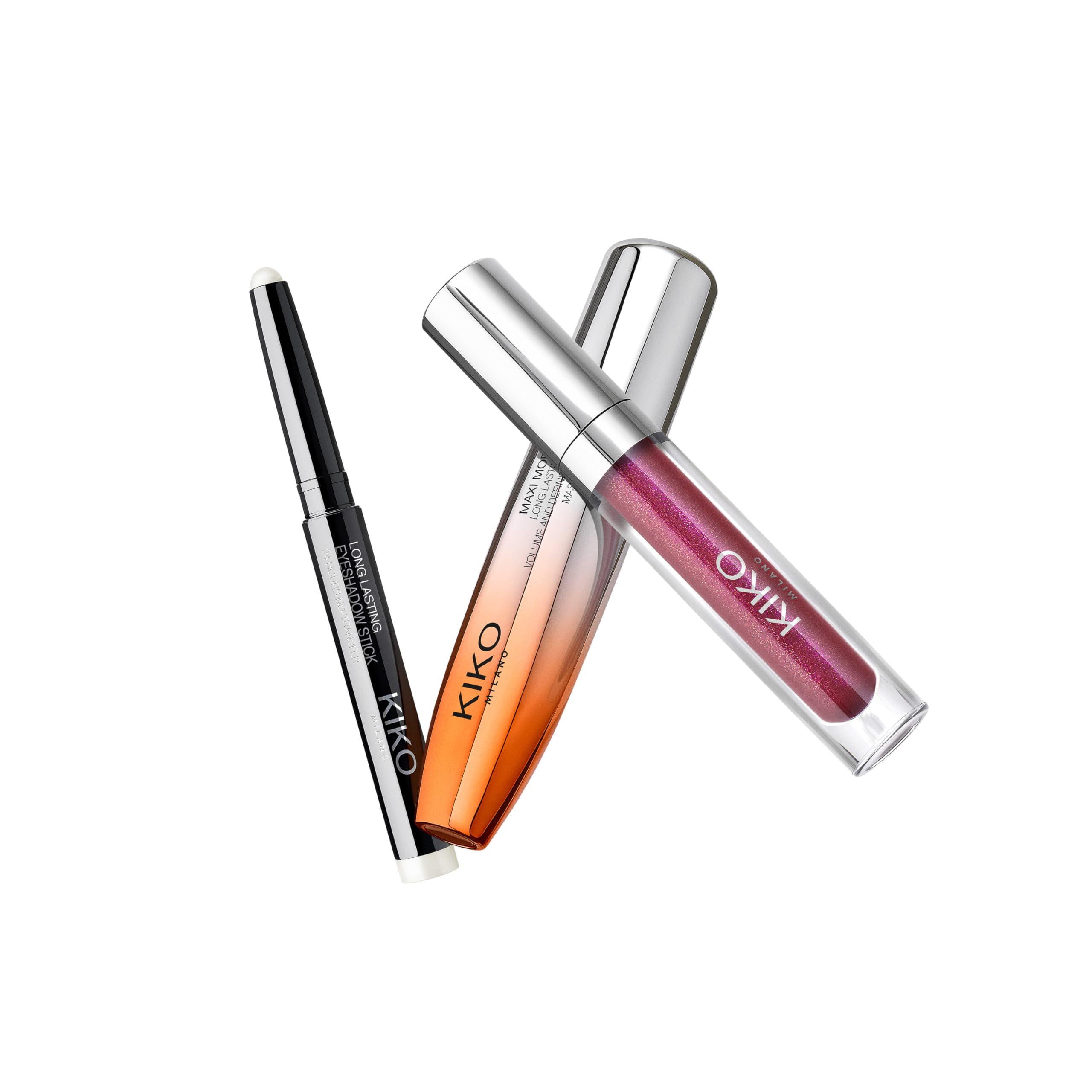 KIKO Milano Snow-Kissed Holiday Glam-Faves Make Up Gift Set, Coffret Cadeau Maquillage: Mascara Effet Volumateur, Rouge À Lèvres De Mat À Scintillant Et Ombre À Paupières En Stick