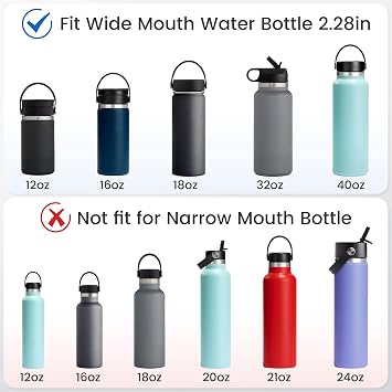 Spout Lid for Hydro Flask Wide Mouth and 2 pack Flip Lid for Hydro flask Wide Mouth