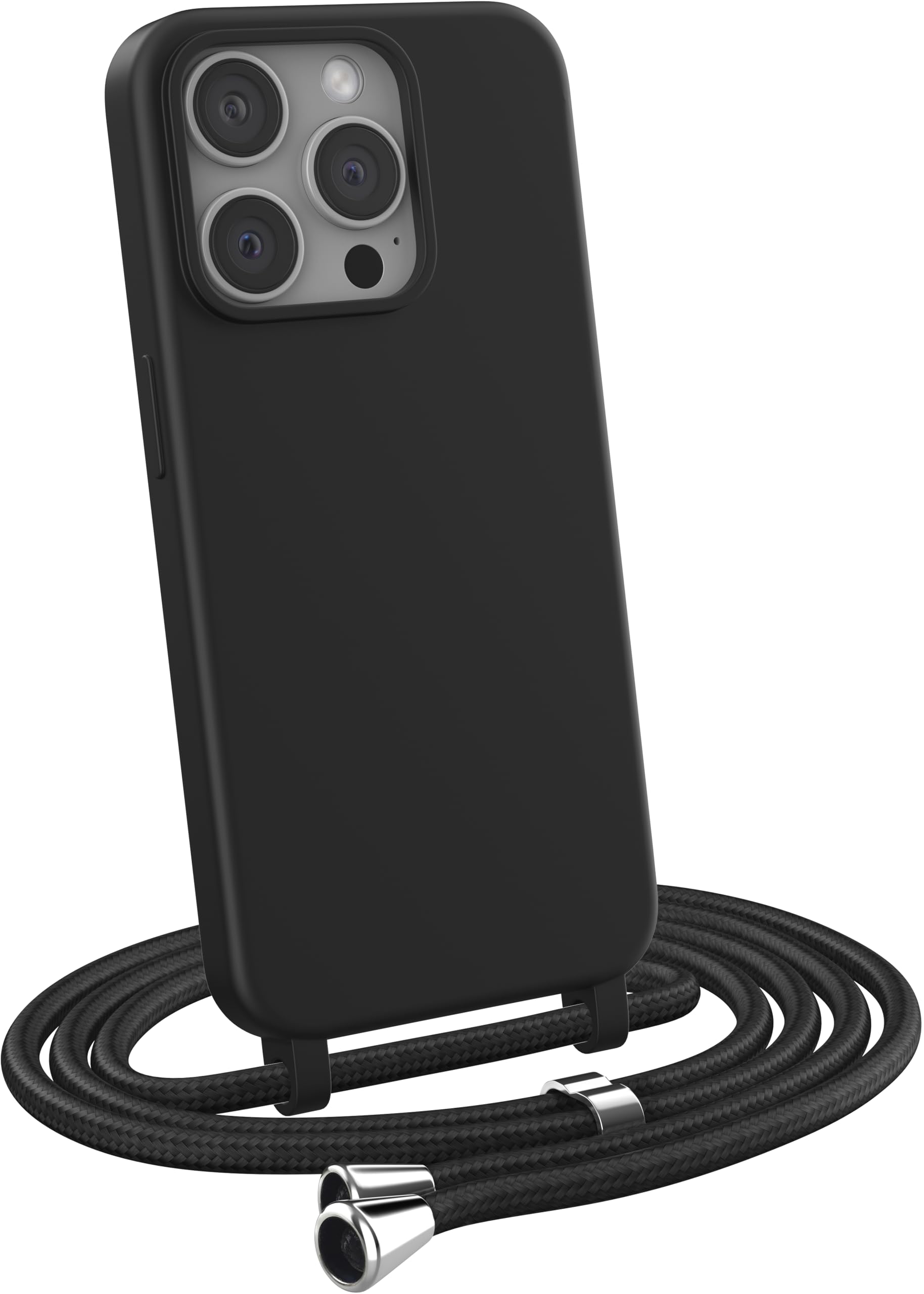 Coque Avec Cordon Pour IPhone 15 Pro Max - Silicone, Lanière Ajustable, Protection Chocs