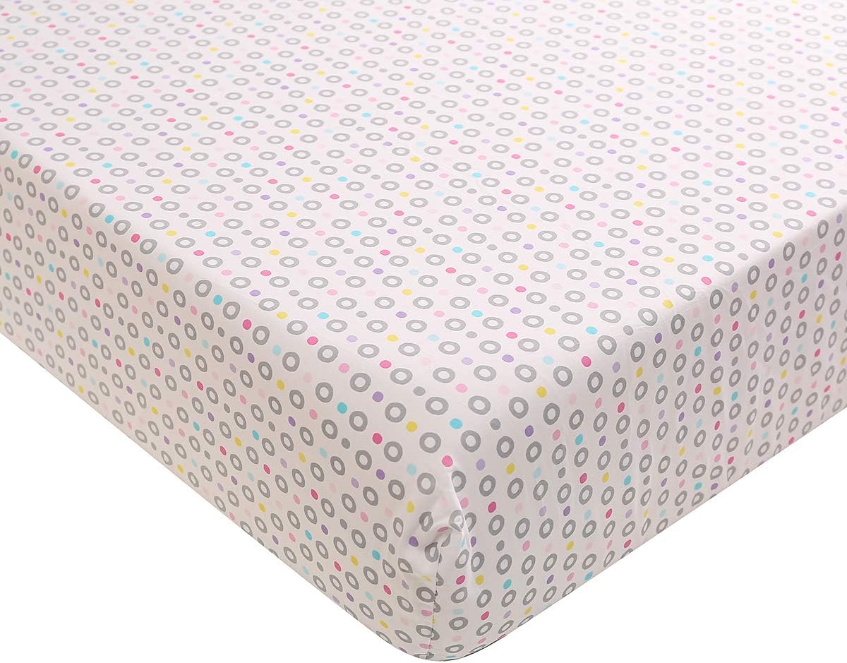 Pink Bubble Nursery Crib Bedding Set for Girls