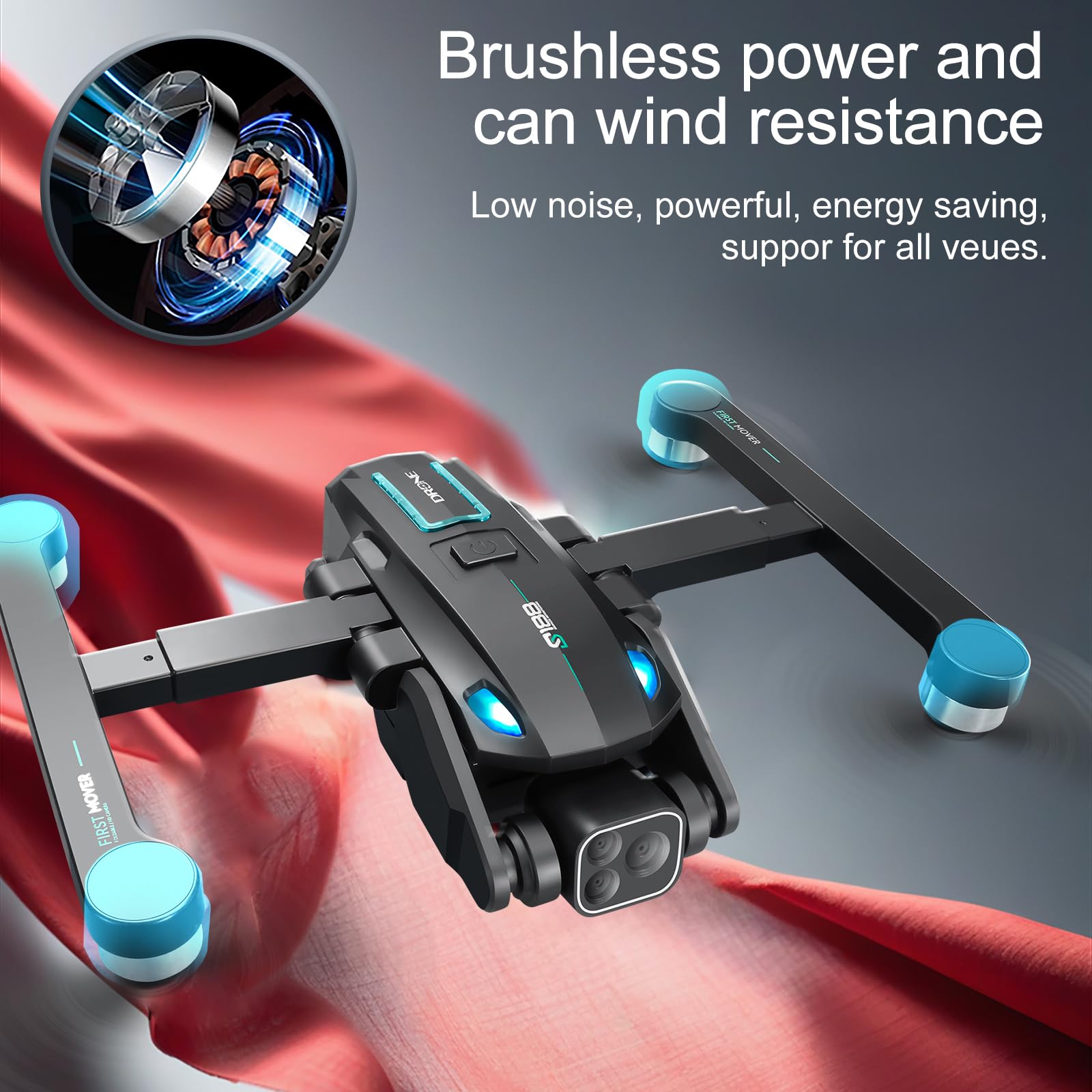OBEST Drone Con Telecamera 4K,Drone Professionale Con Telecamera Elettrica 677414