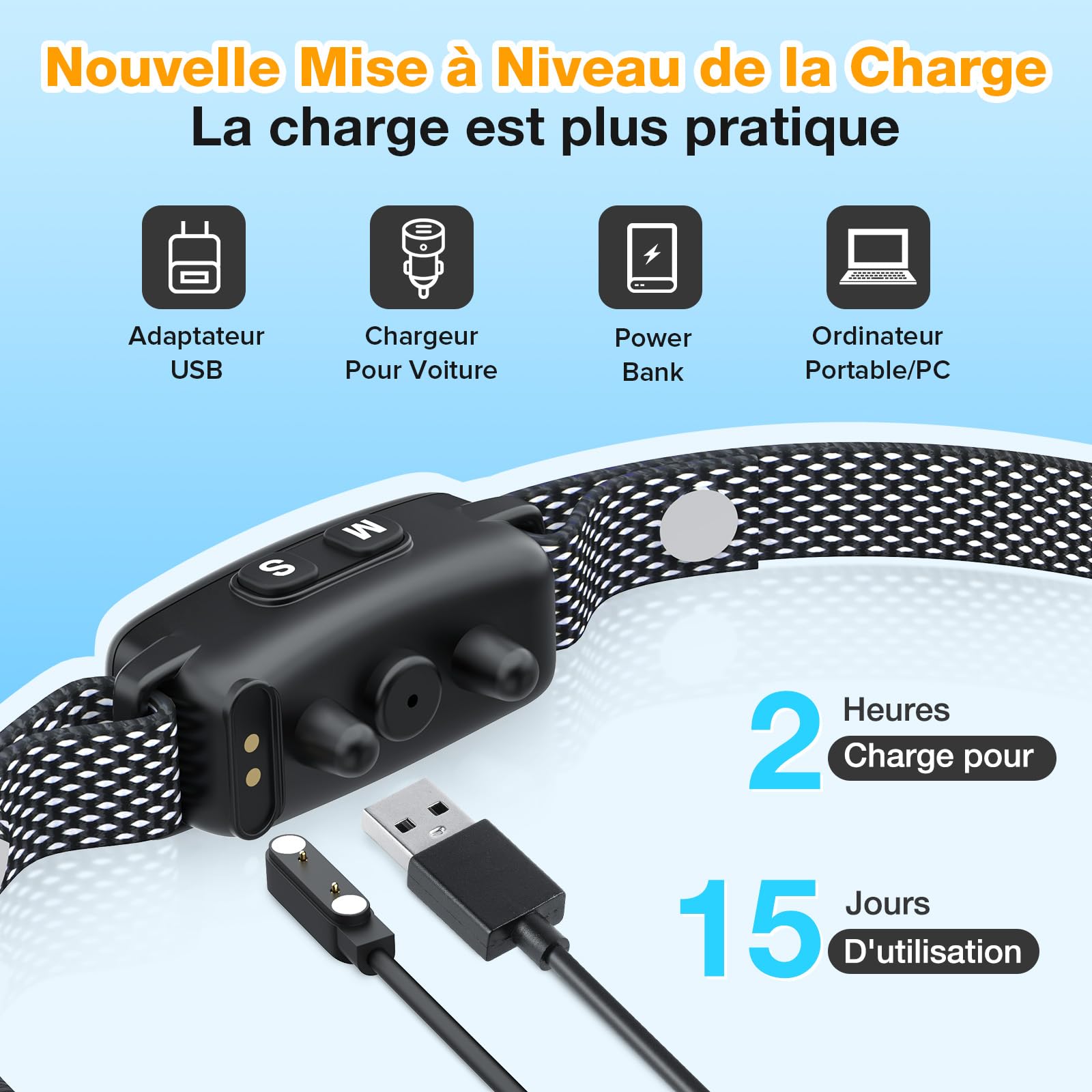 Collar Antiladridos Perros Pequeños Recargable, Súper Fino y Ligero, 3 Modos y 7 Niveles de Sensibilidad, Detección Inteligente de Ladridos, Impermeable IP67 para Perros Pequeños