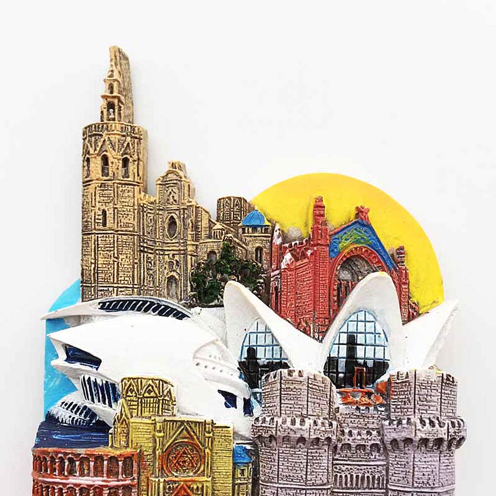 Madrid Souvenir Kühlschrankmagnet 8x7,5cm - 2D Acryl Magnet Spanien