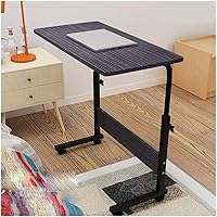 Vista 1 de POCHY Mesita de noche ajustable para colocar sobre la cama, escritorio de pie con ruedas extraíbles y bloqueables, con marco de acero, escritorio