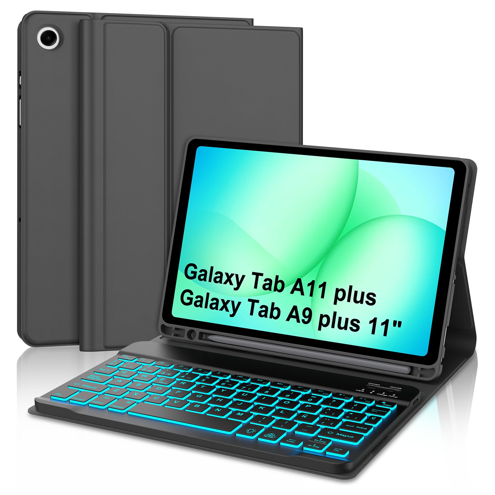 Teclado para Samsung Galaxy Tab A11 Plus con Ñ para escribir cómodamente sin cables 8