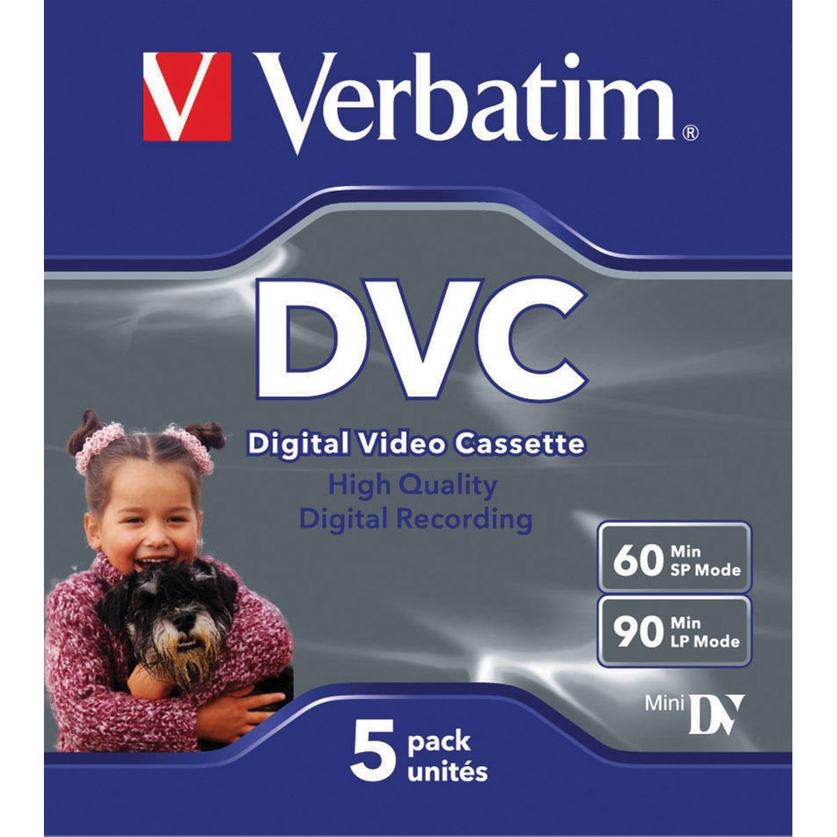 Verbatim Digital Video Cassette 60 Min 5 Pack 5 pieza(s) - Cinta de audio/video (60 min, 5 pieza(s))